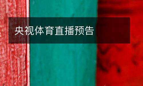 央視體育直播預(yù)告